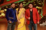 Shilpa Shetty, Sajid Khan, Terance Lewis on the sets on Nach Baliye 6 in Filmistan, Mumbai on 3rd Dec 2013